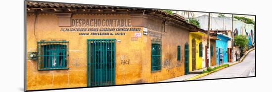 ¡Viva Mexico! Panoramic Collection - Mexican Urban Street-Philippe Hugonnard-Mounted Photographic Print