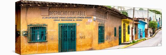 ¡Viva Mexico! Panoramic Collection - Mexican Urban Street-Philippe Hugonnard-Stretched Canvas