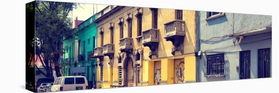 ¡Viva Mexico! Panoramic Collection - Mexico City Architecture-Philippe Hugonnard-Stretched Canvas
