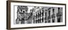 ¡Viva Mexico! Panoramic Collection - Mexico City B&W Facades-Philippe Hugonnard-Framed Photographic Print