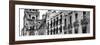 ¡Viva Mexico! Panoramic Collection - Mexico City B&W Facades-Philippe Hugonnard-Framed Photographic Print