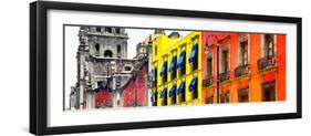 ¡Viva Mexico! Panoramic Collection - Mexico City Colorful Facades II-Philippe Hugonnard-Framed Photographic Print