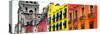 ¡Viva Mexico! Panoramic Collection - Mexico City Colorful Facades II-Philippe Hugonnard-Stretched Canvas