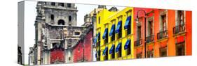 ¡Viva Mexico! Panoramic Collection - Mexico City Colorful Facades II-Philippe Hugonnard-Stretched Canvas