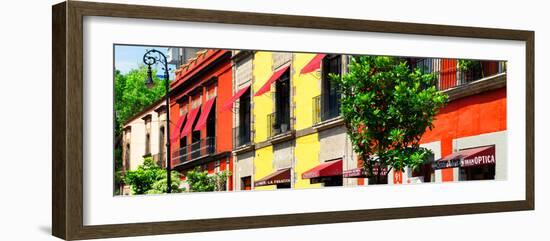 ¡Viva Mexico! Panoramic Collection - Mexico City Colorful Facades-Philippe Hugonnard-Framed Photographic Print