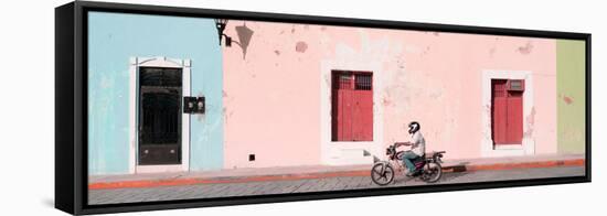 ¡Viva Mexico! Panoramic Collection - Motorbike Ride in Campeche II-Philippe Hugonnard-Framed Stretched Canvas
