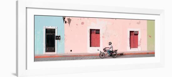 ¡Viva Mexico! Panoramic Collection - Motorbike Ride in Campeche II-Philippe Hugonnard-Framed Photographic Print