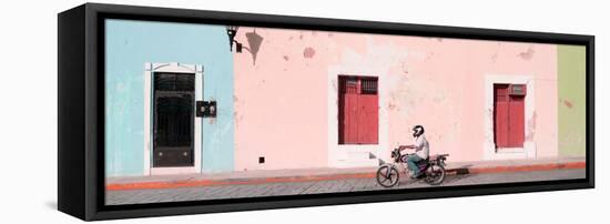 ¡Viva Mexico! Panoramic Collection - Motorbike Ride in Campeche II-Philippe Hugonnard-Framed Stretched Canvas