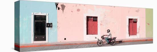¡Viva Mexico! Panoramic Collection - Motorbike Ride in Campeche II-Philippe Hugonnard-Stretched Canvas