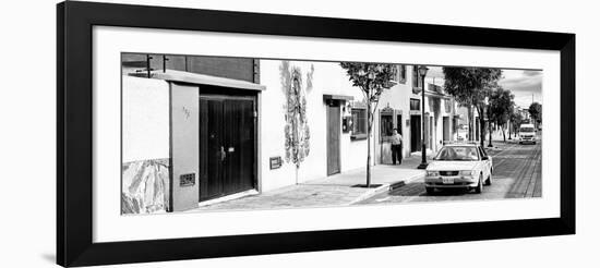 ¡Viva Mexico! Panoramic Collection - Oaxaca City B&W-Philippe Hugonnard-Framed Photographic Print