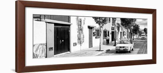 ¡Viva Mexico! Panoramic Collection - Oaxaca City B&W-Philippe Hugonnard-Framed Photographic Print