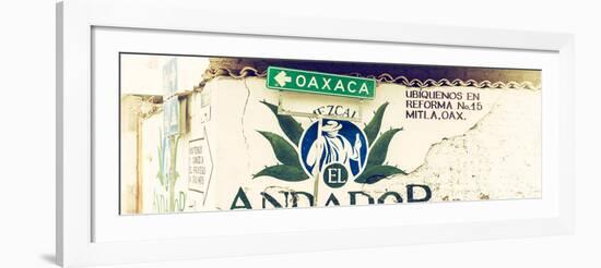 ¡Viva Mexico! Panoramic Collection - Oaxaca Direction II-Philippe Hugonnard-Framed Photographic Print