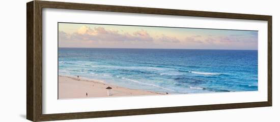 ¡Viva Mexico! Panoramic Collection - Ocean view at Sunset - Cancun-Philippe Hugonnard-Framed Photographic Print