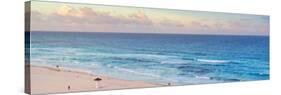 ¡Viva Mexico! Panoramic Collection - Ocean view at Sunset - Cancun-Philippe Hugonnard-Stretched Canvas