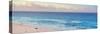 ¡Viva Mexico! Panoramic Collection - Ocean view at Sunset - Cancun-Philippe Hugonnard-Stretched Canvas