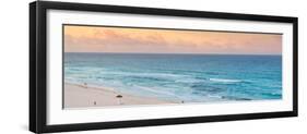 ¡Viva Mexico! Panoramic Collection - Ocean view at Sunset II - Cancun-Philippe Hugonnard-Framed Photographic Print