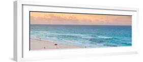 ¡Viva Mexico! Panoramic Collection - Ocean view at Sunset II - Cancun-Philippe Hugonnard-Framed Photographic Print