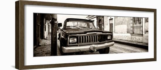 ¡Viva Mexico! Panoramic Collection - Old Jeep in San Cristobal de Las Casas III-Philippe Hugonnard-Framed Photographic Print