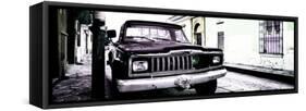 ¡Viva Mexico! Panoramic Collection - Old Jeep in San Cristobal de Las Casas V-Philippe Hugonnard-Framed Stretched Canvas