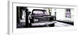 ¡Viva Mexico! Panoramic Collection - Old Jeep in San Cristobal de Las Casas V-Philippe Hugonnard-Framed Photographic Print