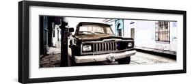 ¡Viva Mexico! Panoramic Collection - Old Jeep in San Cristobal de Las Casas VI-Philippe Hugonnard-Framed Photographic Print