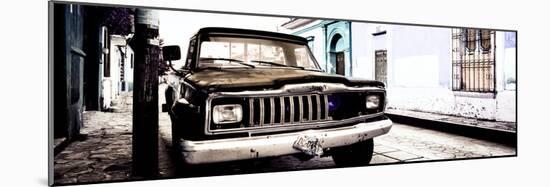 ¡Viva Mexico! Panoramic Collection - Old Jeep in San Cristobal de Las Casas VI-Philippe Hugonnard-Mounted Photographic Print