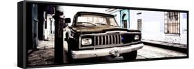 ¡Viva Mexico! Panoramic Collection - Old Jeep in San Cristobal de Las Casas VI-Philippe Hugonnard-Framed Stretched Canvas