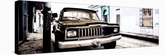 ¡Viva Mexico! Panoramic Collection - Old Jeep in San Cristobal de Las Casas VI-Philippe Hugonnard-Stretched Canvas