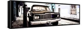 ¡Viva Mexico! Panoramic Collection - Old Jeep in San Cristobal de Las Casas VI-Philippe Hugonnard-Framed Stretched Canvas