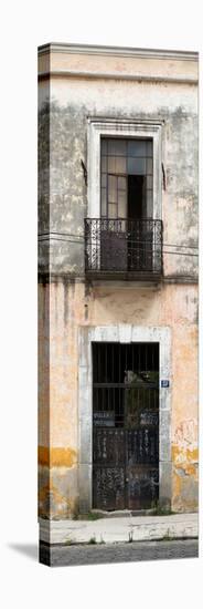 ¡Viva Mexico! Panoramic Collection - Old Mexican Facade-Philippe Hugonnard-Stretched Canvas