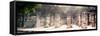 ¡Viva Mexico! Panoramic Collection - One Thousand Mayan Columns - Chichen Itza II-Philippe Hugonnard-Framed Stretched Canvas
