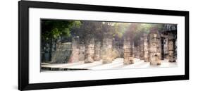 ¡Viva Mexico! Panoramic Collection - One Thousand Mayan Columns - Chichen Itza II-Philippe Hugonnard-Framed Photographic Print