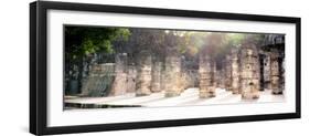 ¡Viva Mexico! Panoramic Collection - One Thousand Mayan Columns - Chichen Itza II-Philippe Hugonnard-Framed Photographic Print