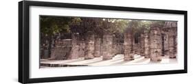 ¡Viva Mexico! Panoramic Collection - One Thousand Mayan Columns - Chichen Itza IV-Philippe Hugonnard-Framed Premium Photographic Print