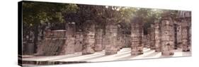¡Viva Mexico! Panoramic Collection - One Thousand Mayan Columns - Chichen Itza IV-Philippe Hugonnard-Stretched Canvas