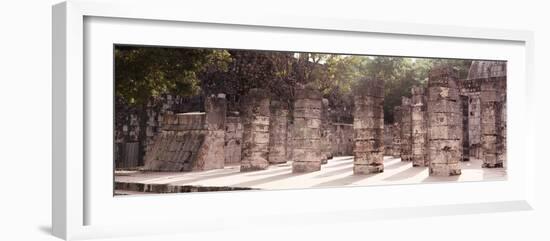 ¡Viva Mexico! Panoramic Collection - One Thousand Mayan Columns - Chichen Itza IV-Philippe Hugonnard-Framed Photographic Print