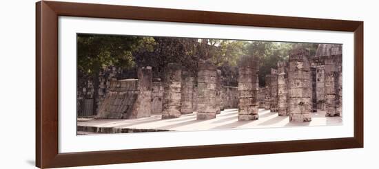 ¡Viva Mexico! Panoramic Collection - One Thousand Mayan Columns - Chichen Itza IV-Philippe Hugonnard-Framed Photographic Print