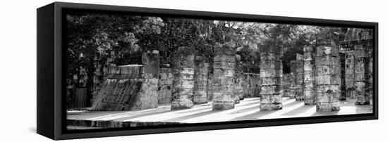 ¡Viva Mexico! Panoramic Collection - One Thousand Mayan Columns - Chichen Itza-Philippe Hugonnard-Framed Stretched Canvas