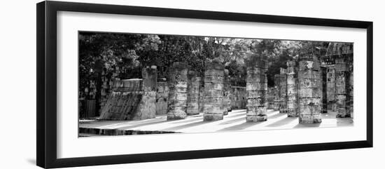 ¡Viva Mexico! Panoramic Collection - One Thousand Mayan Columns - Chichen Itza-Philippe Hugonnard-Framed Photographic Print