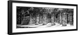 ¡Viva Mexico! Panoramic Collection - One Thousand Mayan Columns - Chichen Itza-Philippe Hugonnard-Framed Photographic Print