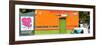 ¡Viva Mexico! Panoramic Collection - Orange Papeleria Estrella-Philippe Hugonnard-Framed Photographic Print