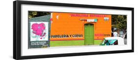 ¡Viva Mexico! Panoramic Collection - Orange Papeleria Estrella-Philippe Hugonnard-Framed Photographic Print