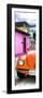 ¡Viva Mexico! Panoramic Collection - Orange VW Beetle Car and Colorful Houses-Philippe Hugonnard-Framed Photographic Print