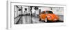 ¡Viva Mexico! Panoramic Collection - Orange VW Beetle Car in San Cristobal de Las Casas-Philippe Hugonnard-Framed Photographic Print