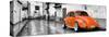 ¡Viva Mexico! Panoramic Collection - Orange VW Beetle Car in San Cristobal de Las Casas-Philippe Hugonnard-Stretched Canvas