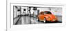 ¡Viva Mexico! Panoramic Collection - Orange VW Beetle Car in San Cristobal de Las Casas-Philippe Hugonnard-Framed Photographic Print