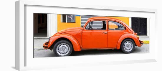 ¡Viva Mexico! Panoramic Collection - Orange VW Beetle Car-Philippe Hugonnard-Framed Photographic Print