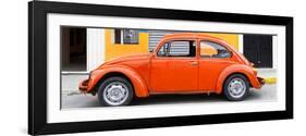 ¡Viva Mexico! Panoramic Collection - Orange VW Beetle Car-Philippe Hugonnard-Framed Photographic Print