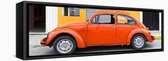 ¡Viva Mexico! Panoramic Collection - Orange VW Beetle Car-Philippe Hugonnard-Framed Stretched Canvas