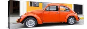 ¡Viva Mexico! Panoramic Collection - Orange VW Beetle Car-Philippe Hugonnard-Stretched Canvas